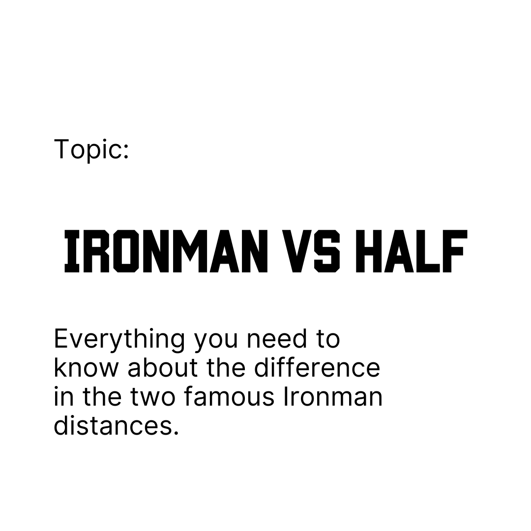 What's the Difference Between a Full Ironman and a 70.3 Half Ironman Triathlon?