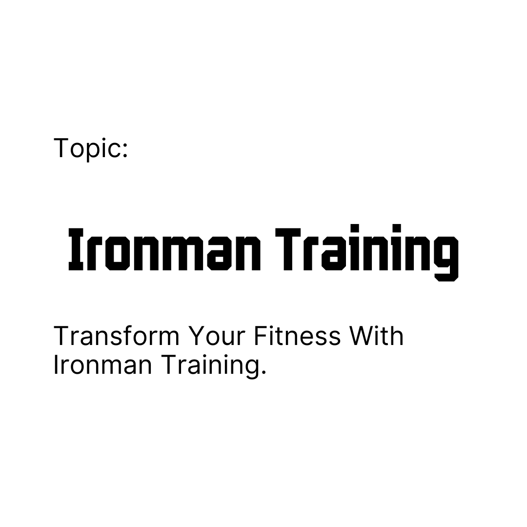 Cover Image for Ironman Training article