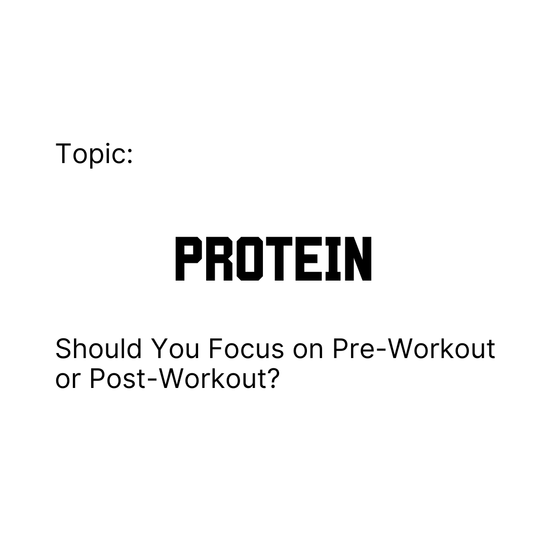 The Science of Protein Timing: Should You Focus on Pre-Workout or Post-Workout?