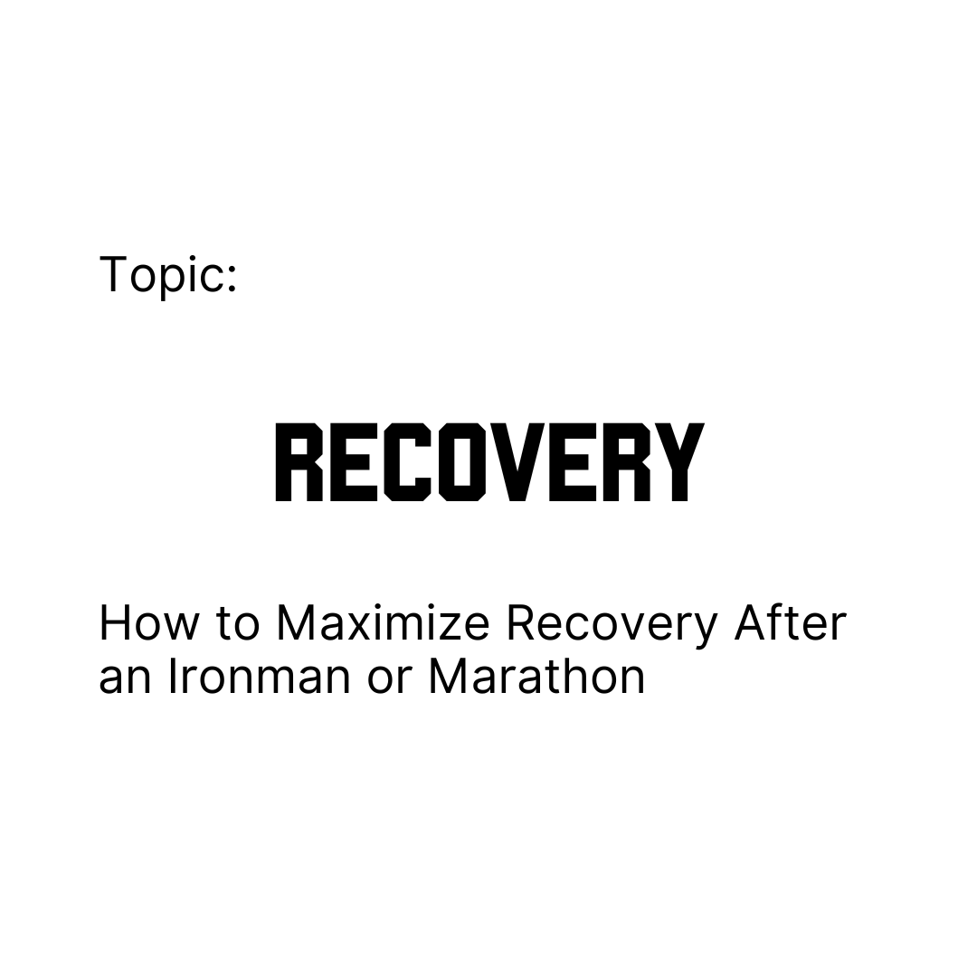 How to Maximize Recovery After an Ironman or Marathon