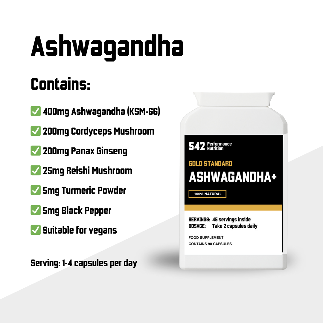 542 Performance Nutrition Ashwagandha Natural Supplement Overview