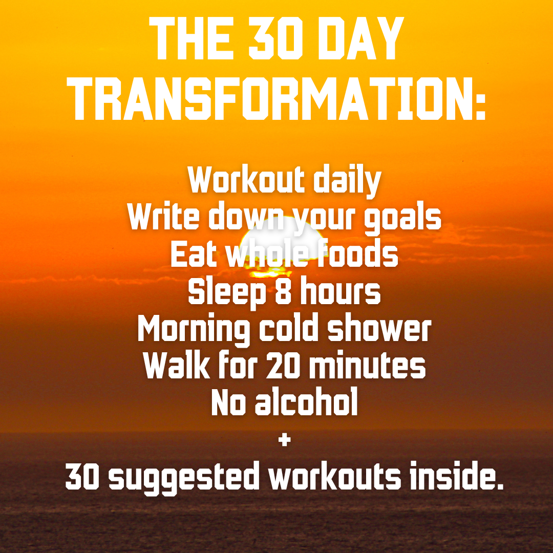 542 30 Day Transformation Programme Overview