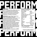 542 Performance Nutrition Collagen Natural Supplement Ingredients