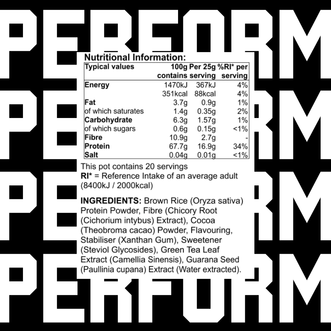 542 Performance Nutrition Plant Protein Natural Supplement Ingredients